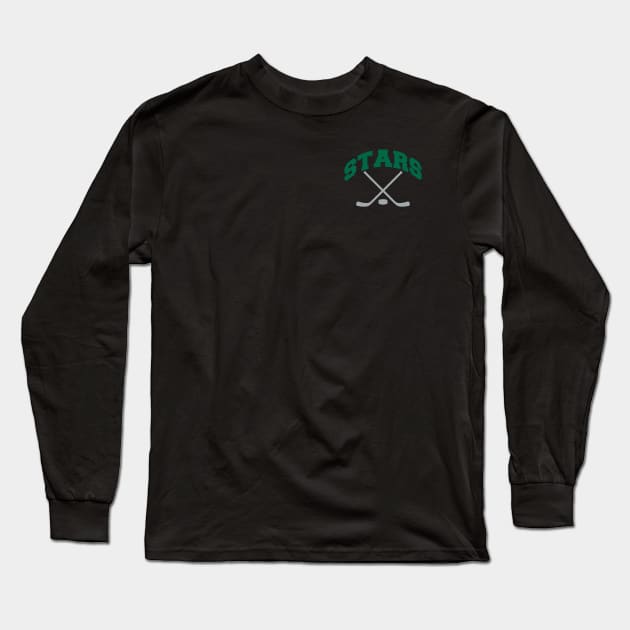 Stars Hockey Small Logo Long Sleeve T-Shirt by CovpaTees